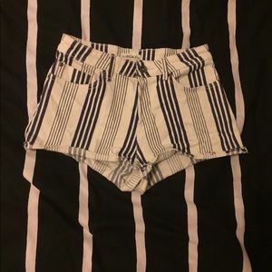 Roxy Striped Denim Shorts